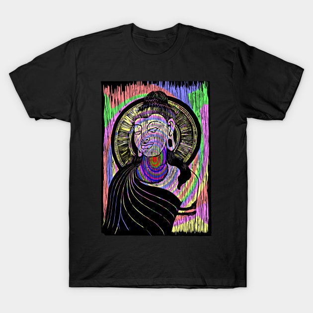 Rainbow Bodhisattva T-Shirt by Lunatic Painter